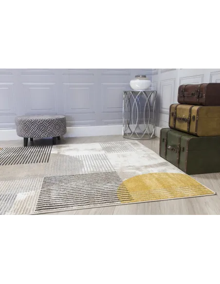 Casino Geo Rug - Ochre | Murphy Furniture
