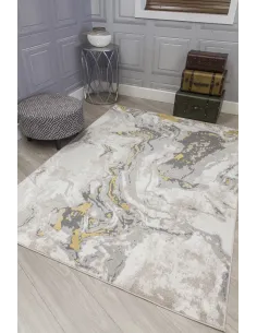 Casino Marble Rug - Ochre | Murphy Furniture