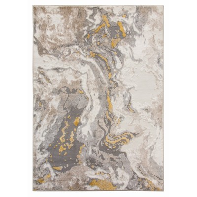 Casino Marble Rug - Ochre | Murphy Furniture