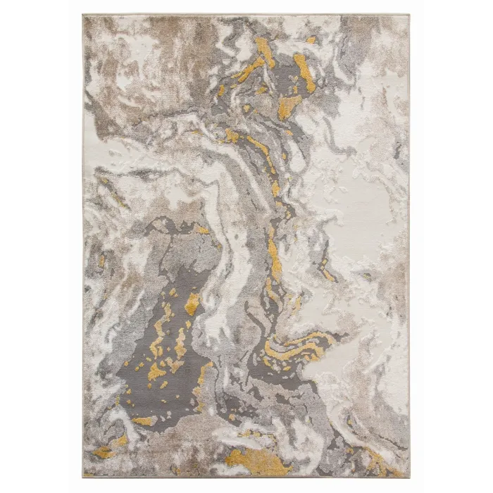 Casino Marble Rug - Ochre | Murphy Furniture