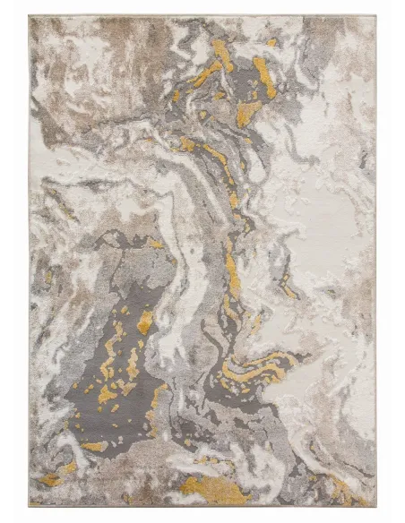 Casino Marble Rug - Ochre | Murphy Furniture