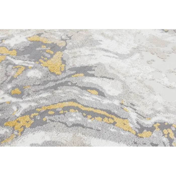 Casino Marble Rug - Ochre | Murphy Furniture