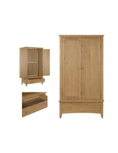 Kilkenny 2 Door Wardrobe - Oak | Murphy Furniture