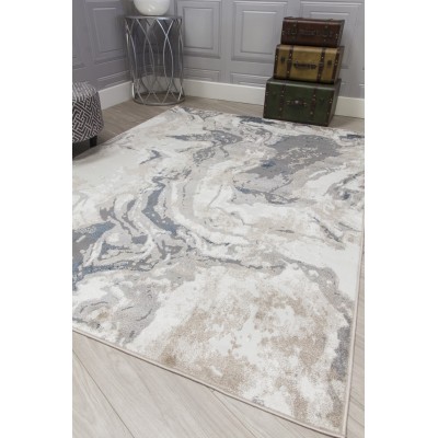 Casino Marble Rug - Blue | Murphy Furniture