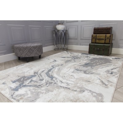 Casino Marble Rug - Blue | Murphy Furniture