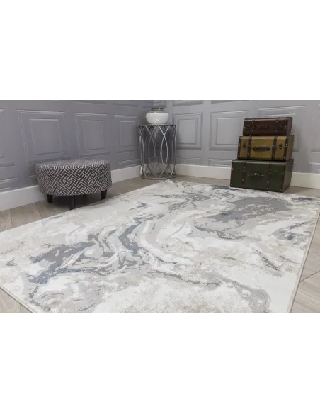 Casino Marble Rug - Blue | Murphy Furniture