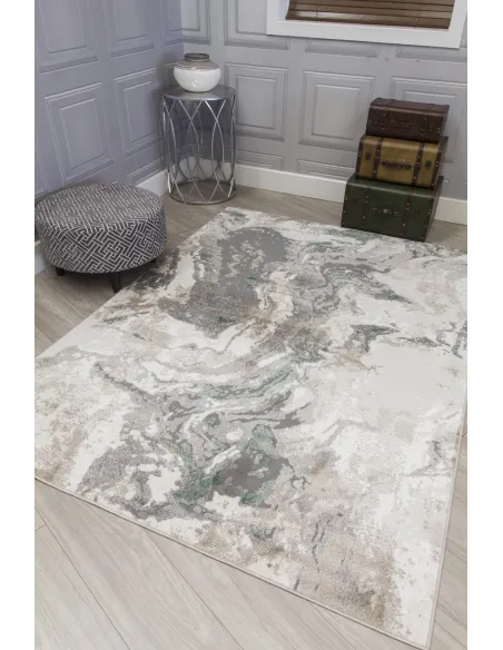 Casino Marble Rug - Green | Murphy Furniture
