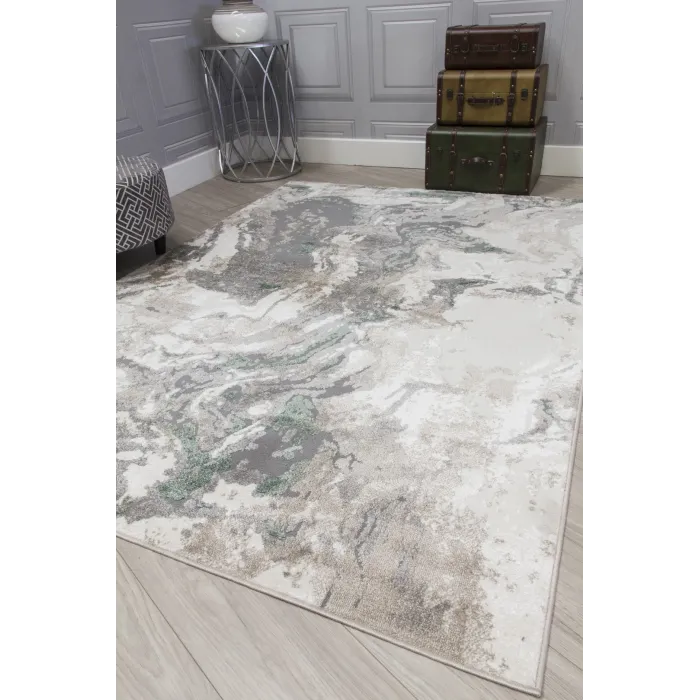 Casino Marble Rug - Green | Murphy Furniture