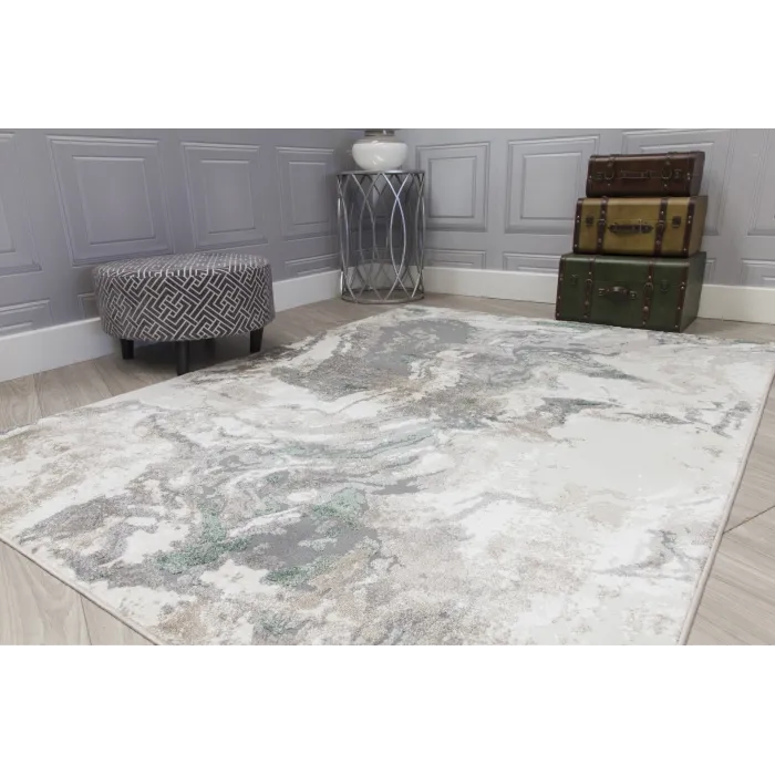 Casino Marble Rug - Green | Murphy Furniture