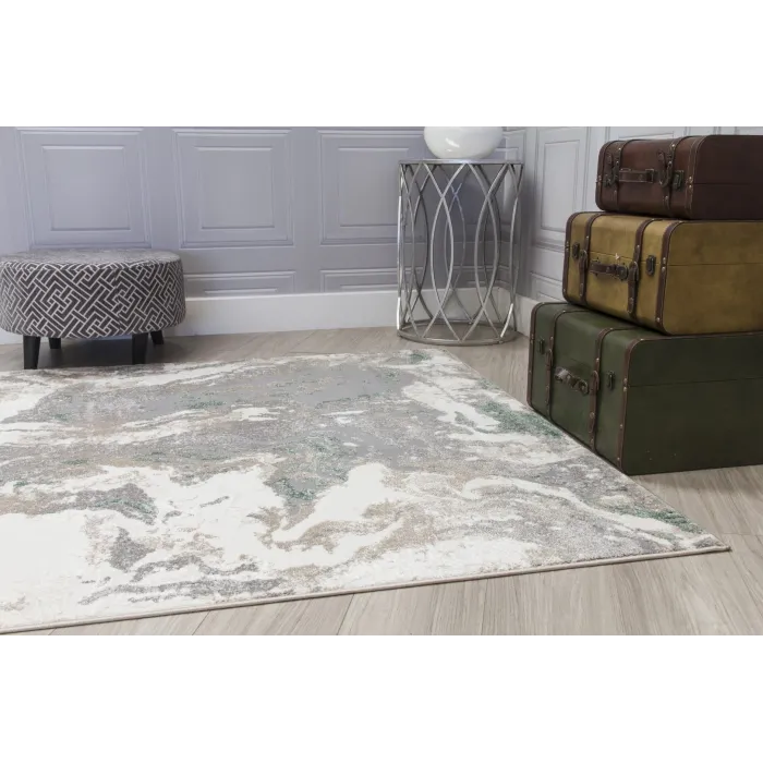 Casino Marble Rug - Green | Murphy Furniture