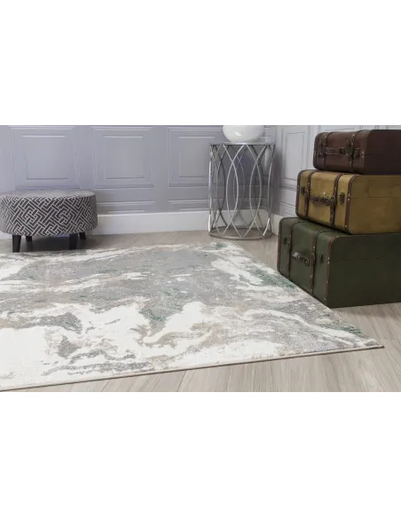 Casino Marble Rug - Green | Murphy Furniture