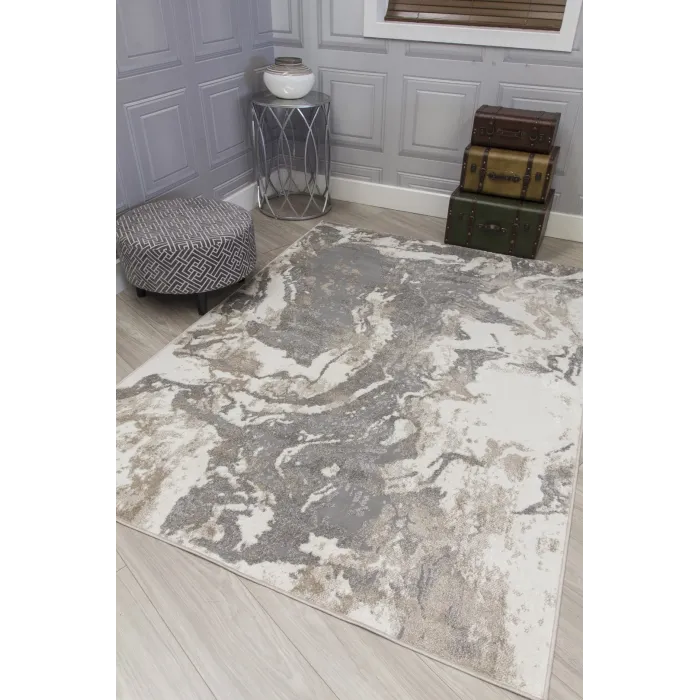 Casino Marble Rug - Greige | Murphy Furniture