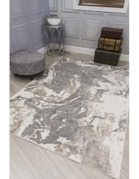 Casino Marble Rug - Greige | Murphy Furniture