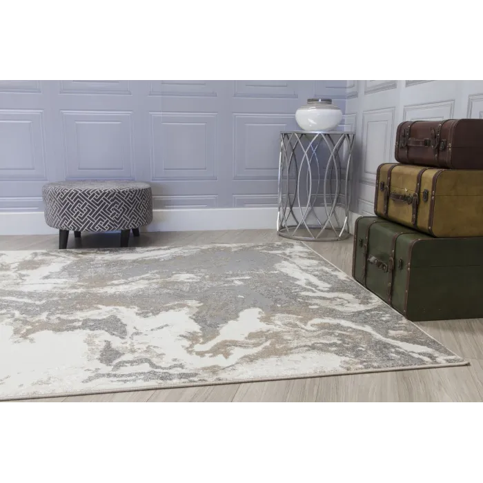 Casino Marble Rug - Greige | Murphy Furniture