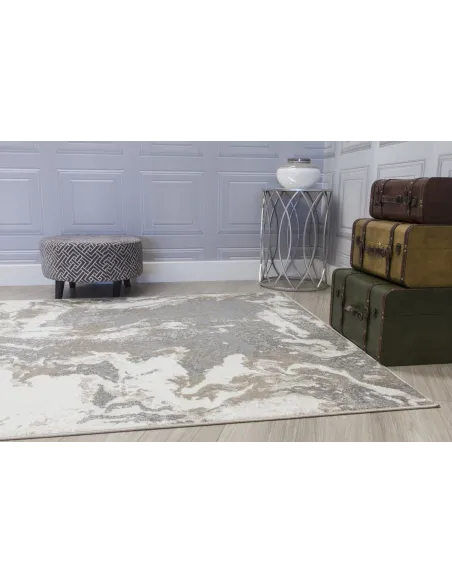 Casino Marble Rug - Greige | Murphy Furniture