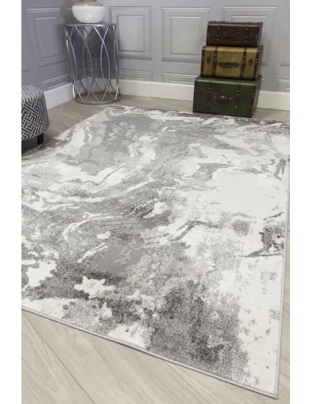 Casino Marble Rug - Grey | Murphy Furniture