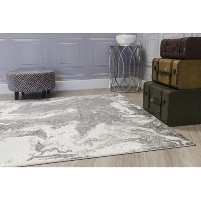 Casino Marble Rug - Grey | Murphy Furniture