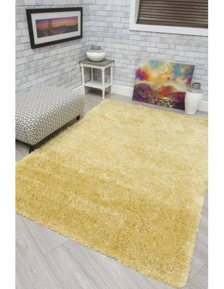 Dreams Shaggy Rug - Yellow | Murphy Furniture