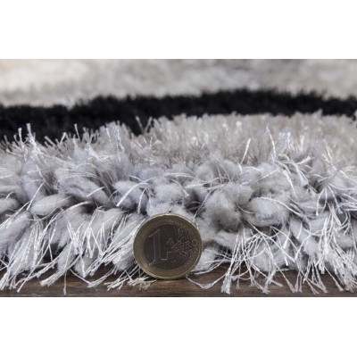Luxus Cascade 3D Shaggy Rug - Grey | Murphy Furniture
