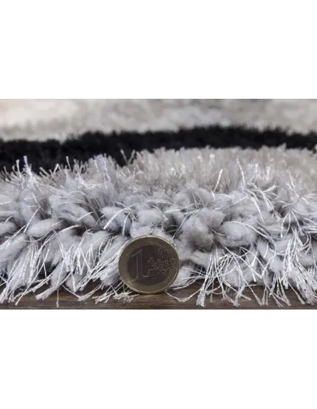 Luxus Cascade 3D Shaggy Rug - Grey | Murphy Furniture