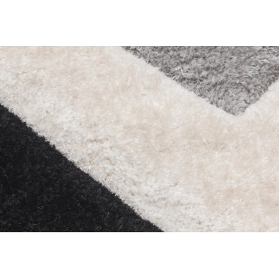 Luxus Cascade 3D Shaggy Rug - Grey | Murphy Furniture