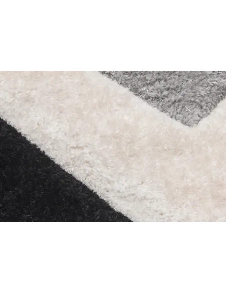 Luxus Cascade 3D Shaggy Rug - Grey | Murphy Furniture