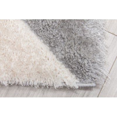 Luxus Cascade 3D Shaggy Rug - Grey | Murphy Furniture