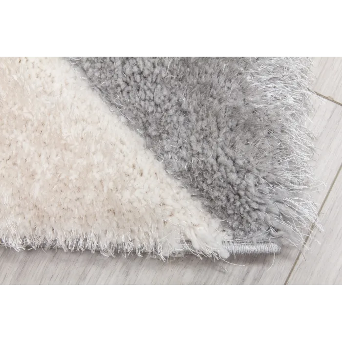 Luxus Cascade 3D Shaggy Rug - Grey | Murphy Furniture