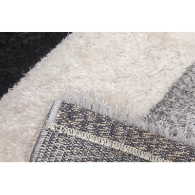 Luxus Cascade 3D Shaggy Rug - Grey | Murphy Furniture