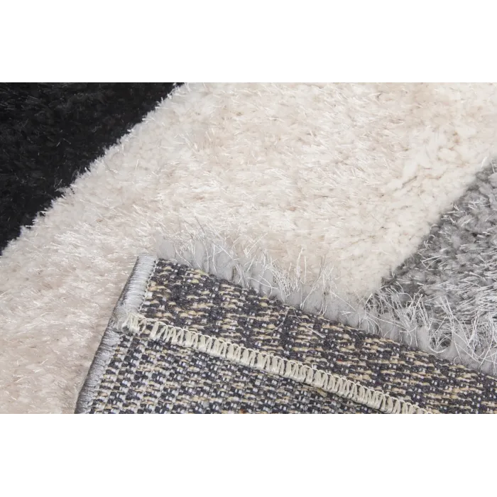Luxus Cascade 3D Shaggy Rug - Grey | Murphy Furniture