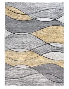 Impulse Waves Rug - Yellow/Grey | Murphy Furniture 2