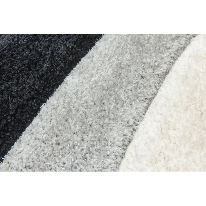 Luxus Ripple 3D Shaggy Rug - Grey Multi | Murphy Furniture