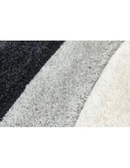 Luxus Ripple 3D Shaggy Rug - Grey Multi | Murphy Furniture