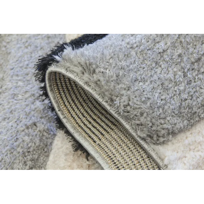 Luxus Ripple 3D Shaggy Rug - Grey Multi | Murphy Furniture