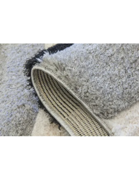 Luxus Ripple 3D Shaggy Rug - Grey Multi | Murphy Furniture