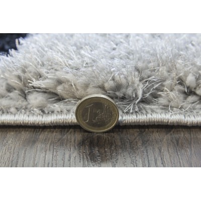 Luxus Ripple 3D Shaggy Rug - Grey Multi | Murphy Furniture