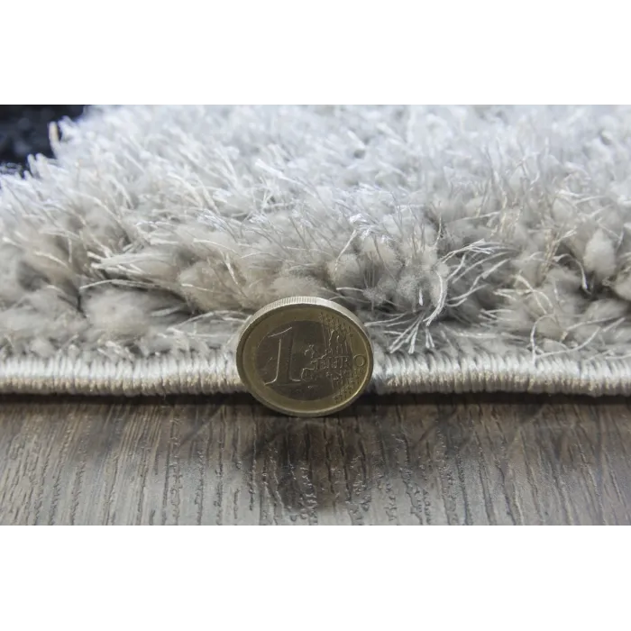 Luxus Ripple 3D Shaggy Rug - Grey Multi | Murphy Furniture