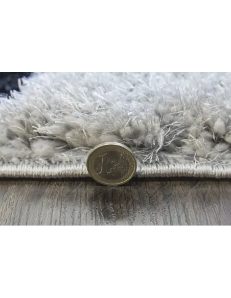 Luxus Ripple 3D Shaggy Rug - Grey Multi | Murphy Furniture