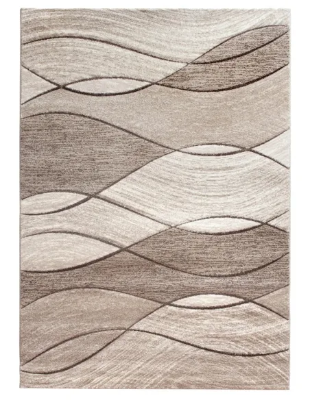 Impulse Waves Rug - Beige/Brown | Murphy Furniture