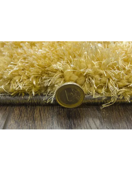 Luxus Ripple 3D Shaggy Rug - Yellow Multi | Murphy Furniture