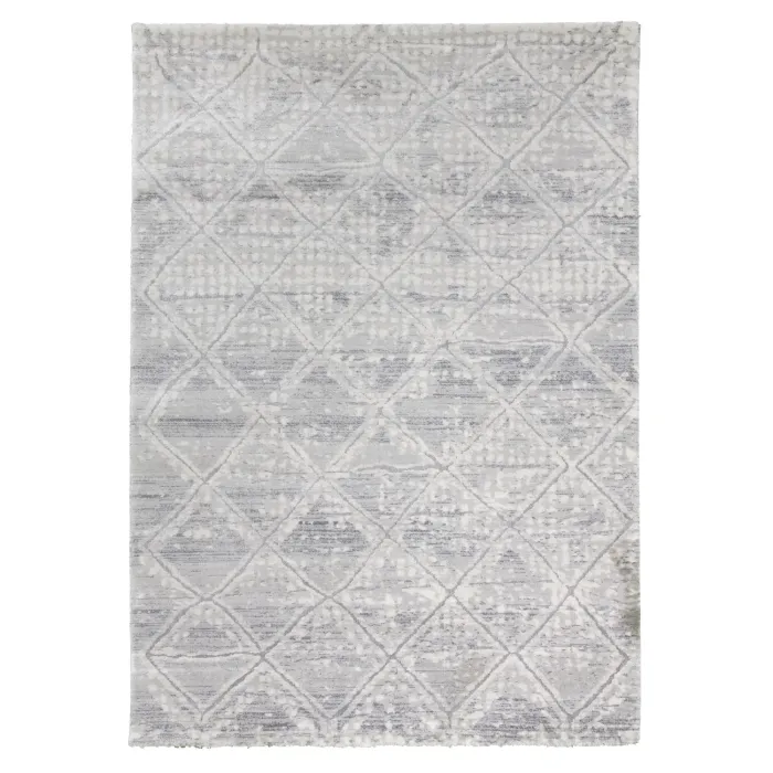 Rococo Quadito Rug - Grey/Cream | Murphy Furniture