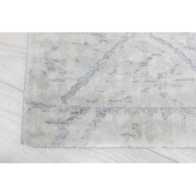 Rococo Quadito Rug - Grey/Cream | Murphy Furniture