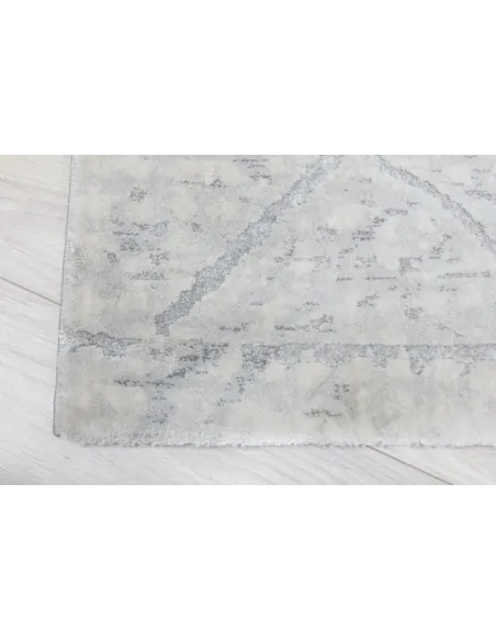 Rococo Quadito Rug - Grey/Cream | Murphy Furniture
