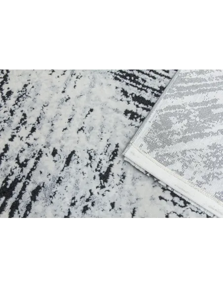 Rococo Feathered Rug - Grey/Black | Murphy Furniture