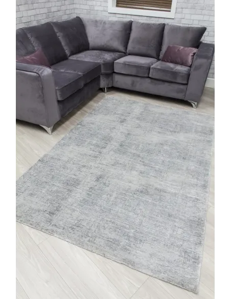 Rococo Glossi Rug - Grey | Murphy Furniture