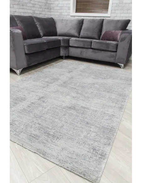 Rococo Glossi Rug - Grey | Murphy Furniture