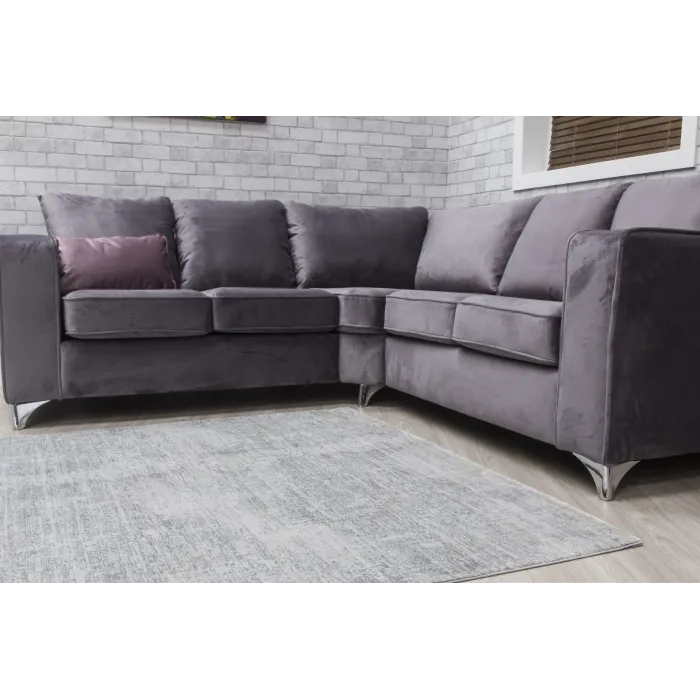 Rococo Glossi Rug - Grey | Murphy Furniture