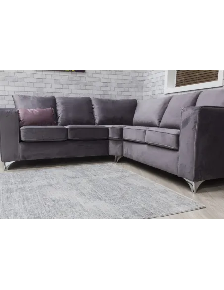 Rococo Glossi Rug - Grey | Murphy Furniture