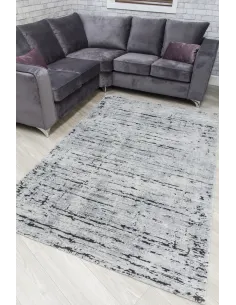 Rococo Crevassi Rug - Grey/Black | Murphy Furniture