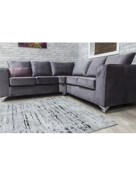 Rococo Crevassi Rug - Grey/Black | Murphy Furniture